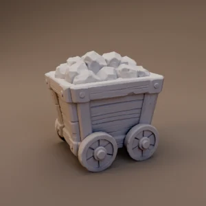 Wooden Ore Mine Cart