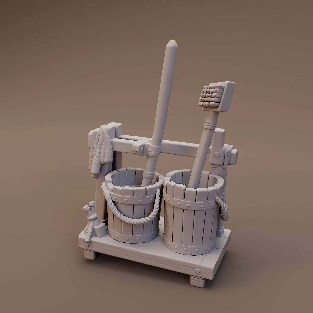 Buckets and Long Handled Tools