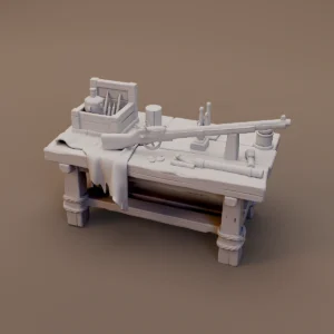 Nautical Workbench with Supplies
