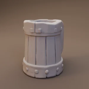 Small Wooden Barrel