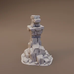 Narrow Stacked Rock Spire