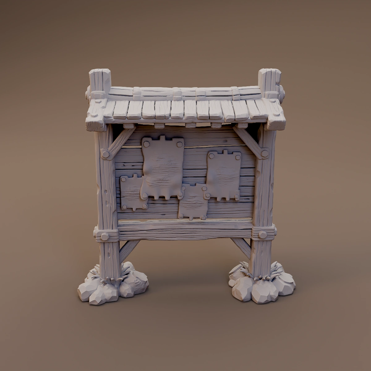 Roofed Notice Board
