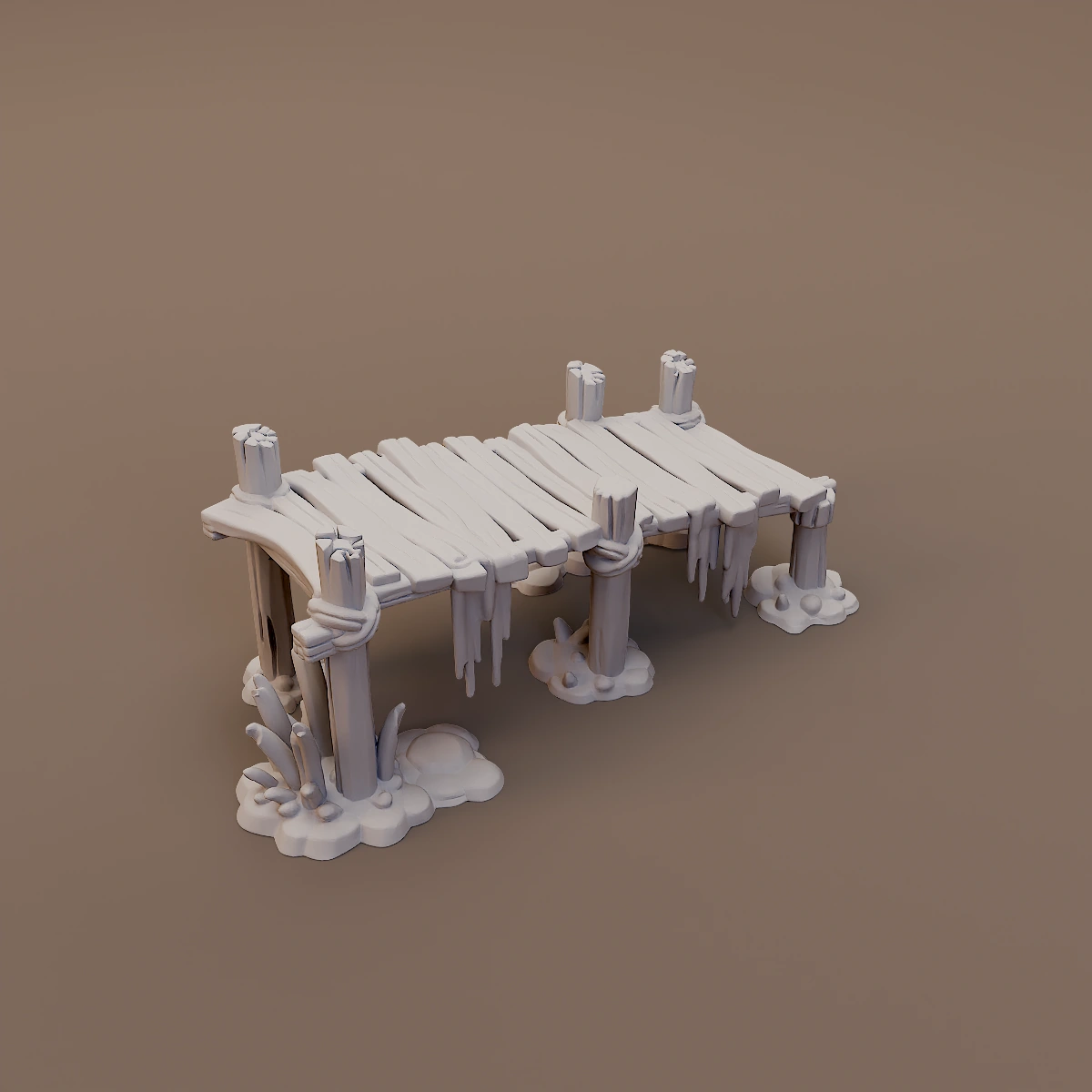 Damaged Wooden Dock