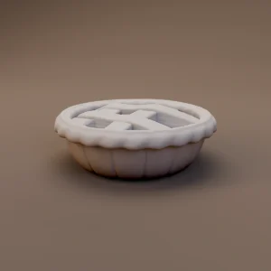Round Lattice Crust Pie