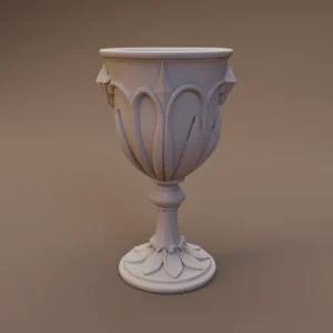 Tall Ceramic Goblet