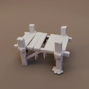Rough Wooden Dock Platform