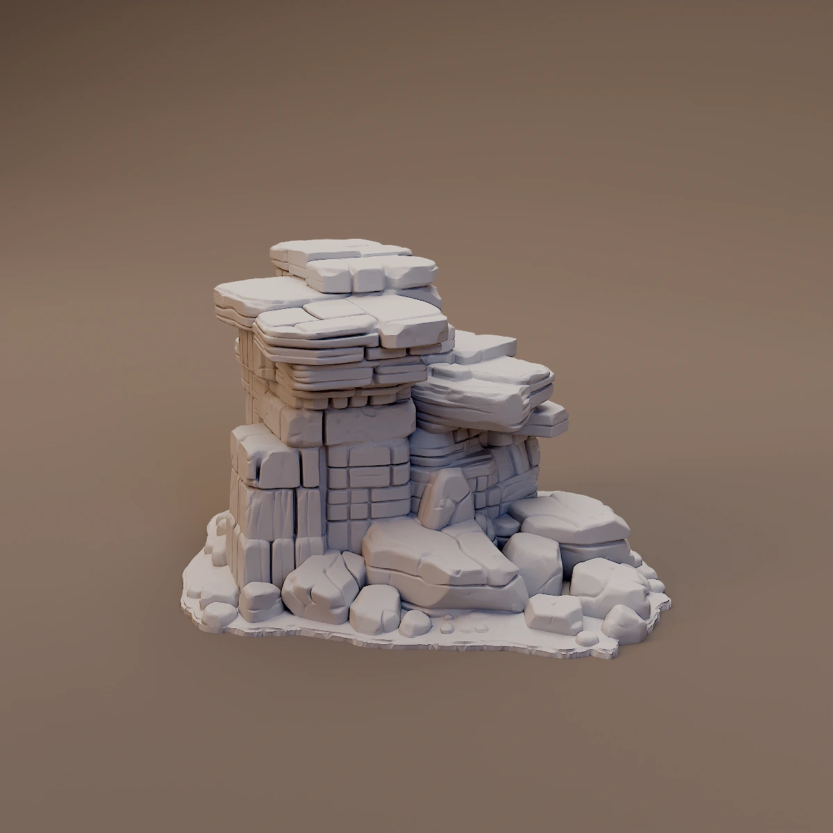 Tiered Sandstone Pillar