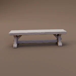 Plain Long Wooden Bench