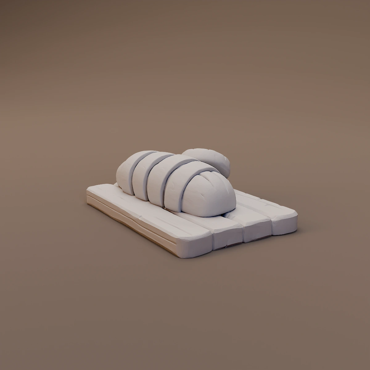 Sliced Bread on Cutting Board