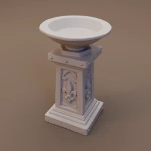 Tall Stone Offering Bowl