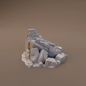 Slanted Slab Rock Formation