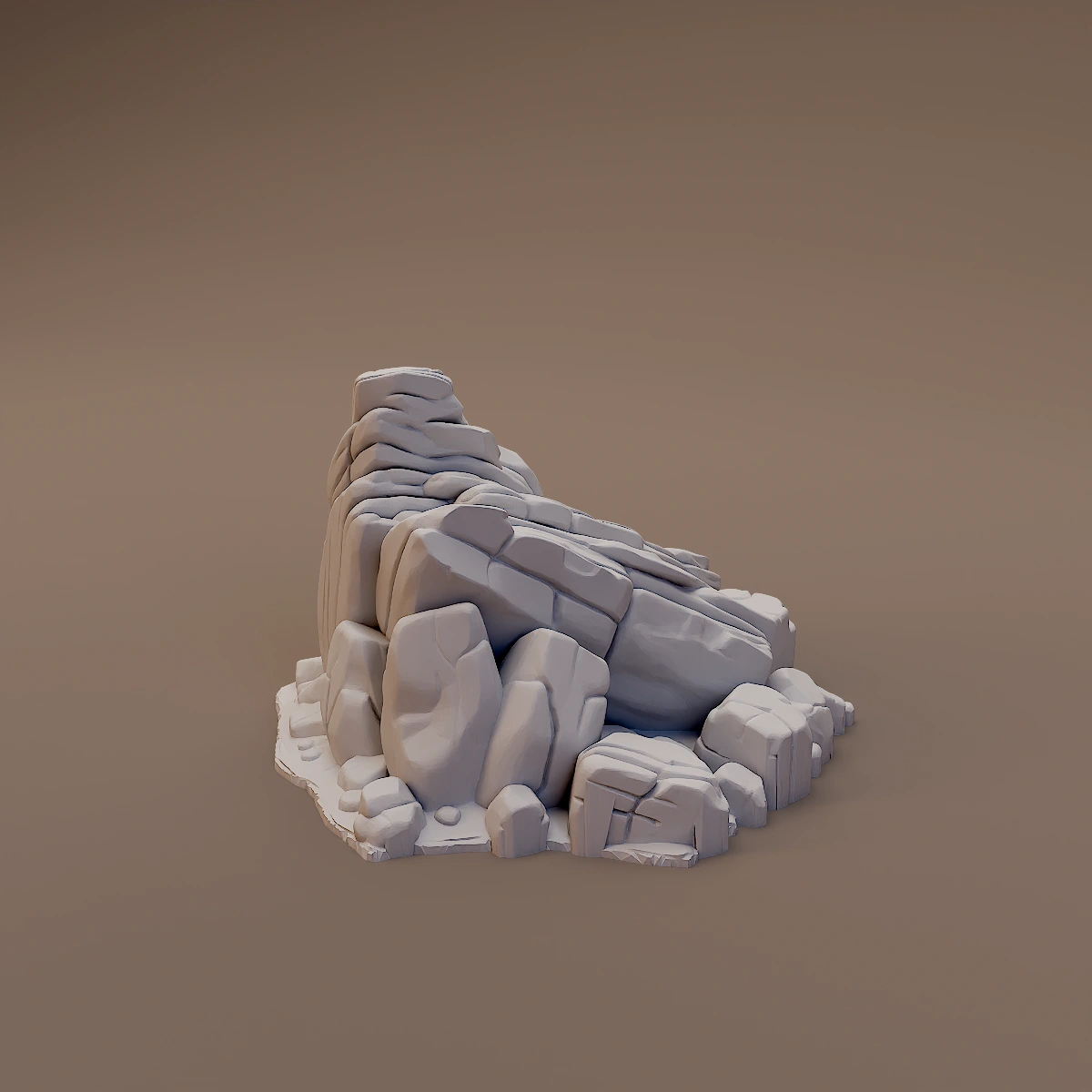 Slanted Slab Rock Formation
