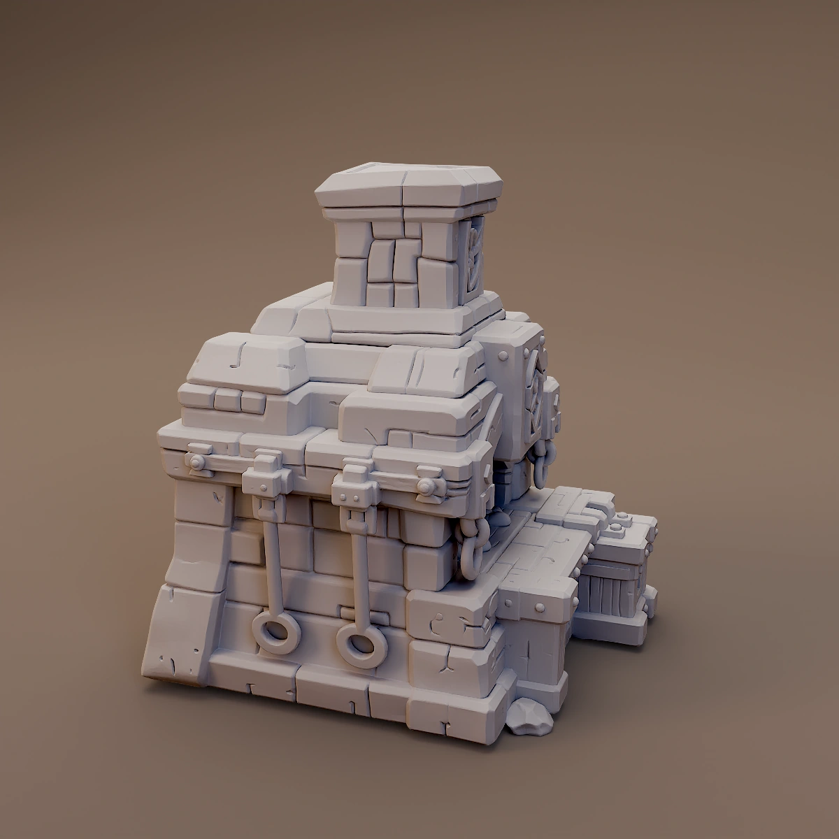 Stone Forge with Iron Fittings