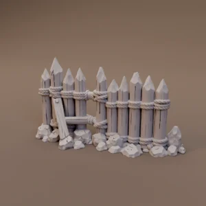 Wooden Spike Palisade