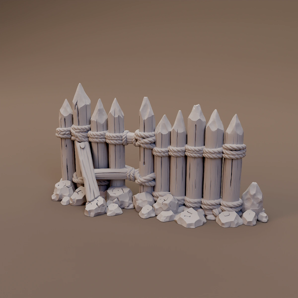 Wooden Spike Palisade