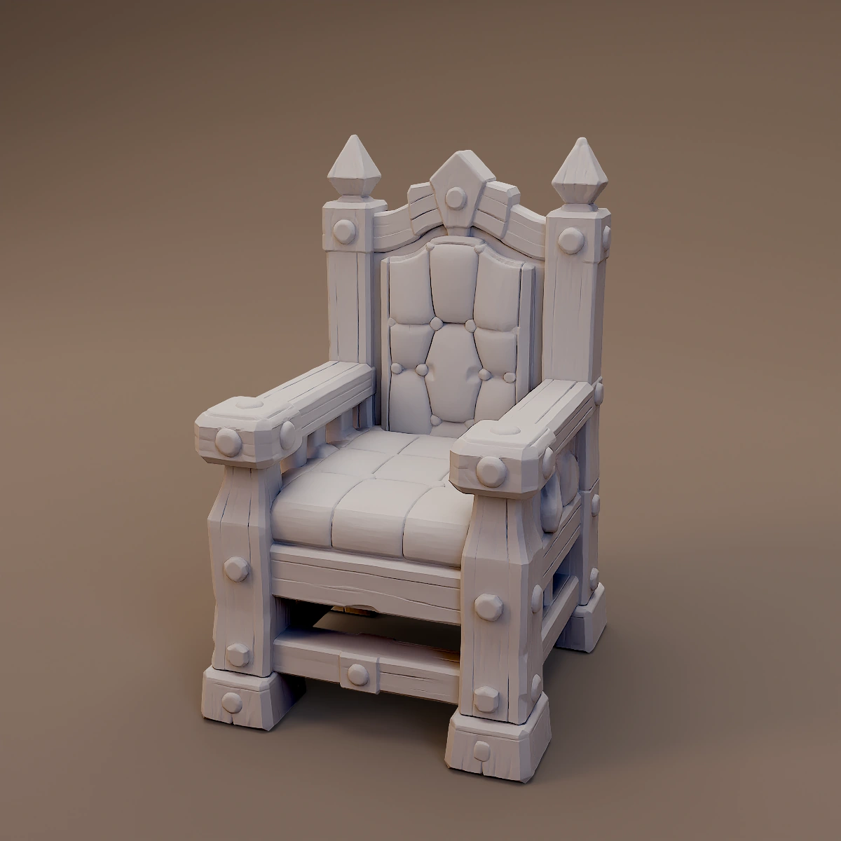 Tufted High Back Armchair