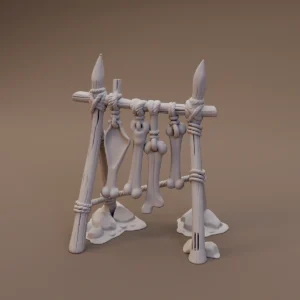 Hanging Bone Charm Rack