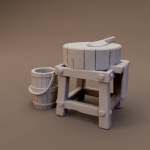 Hand Grain Mill with Bucket