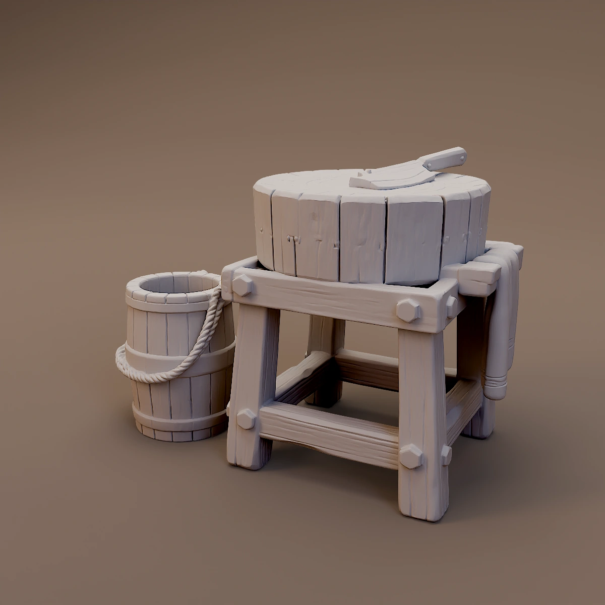 Hand Grain Mill with Bucket