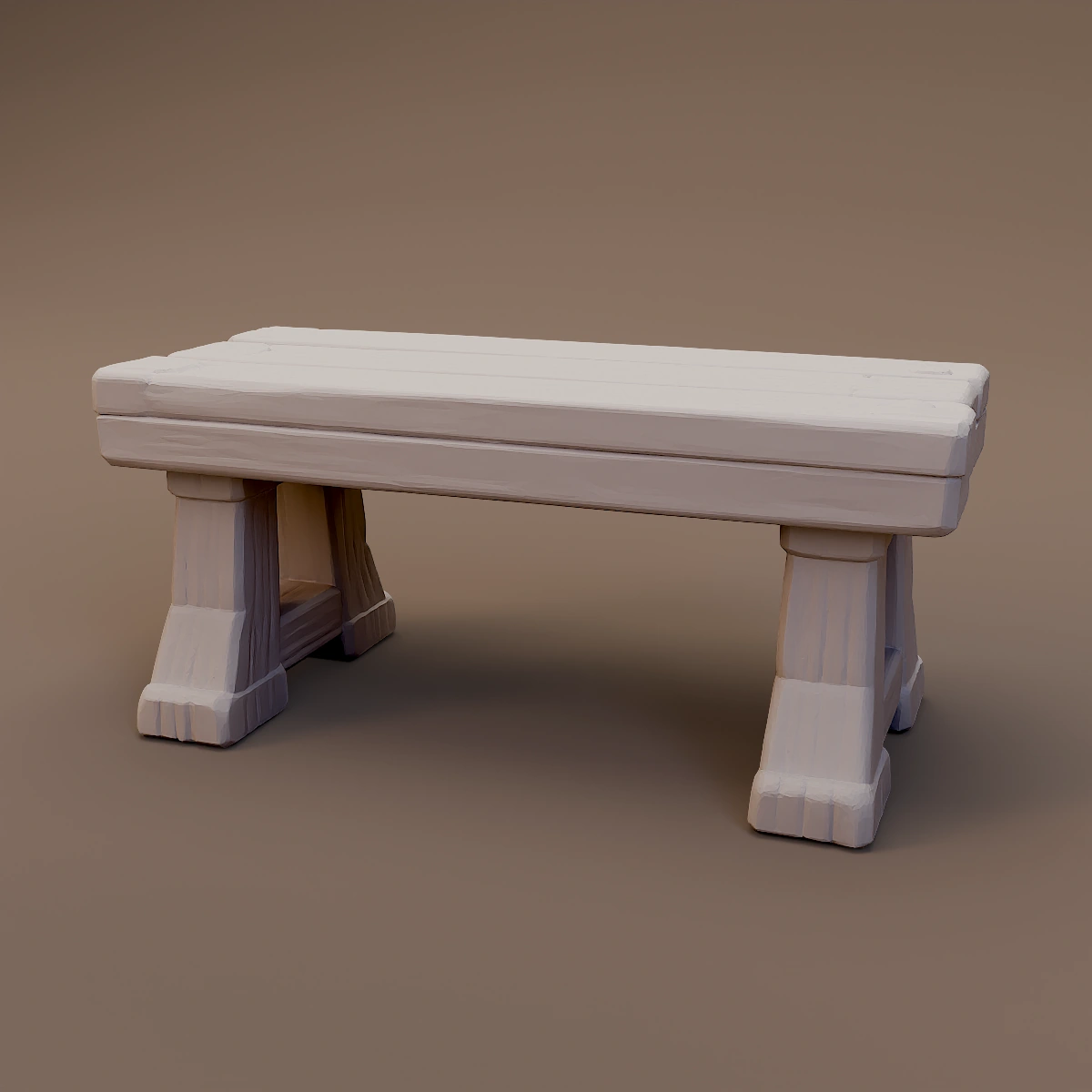 Simple Wooden Bench