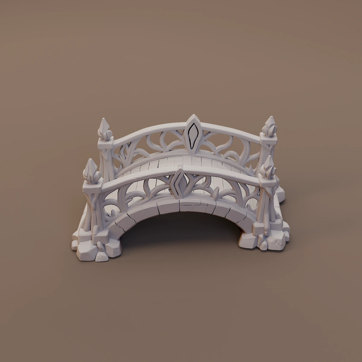 Arched Elven Footbridge