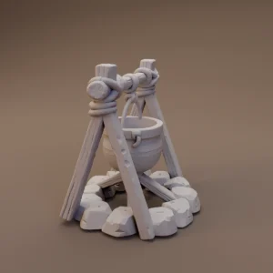 Cooking Tripod and Firepit