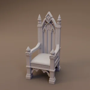 Gothic High Back Throne
