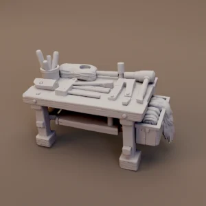 Carpenter Workbench with Tools