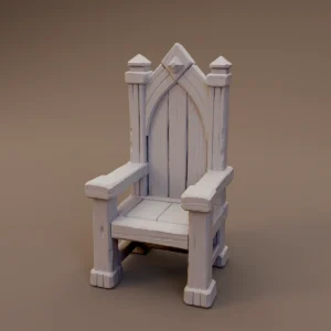 Gothic Wooden Armchair