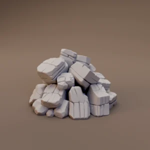 Pile of Split Rocks