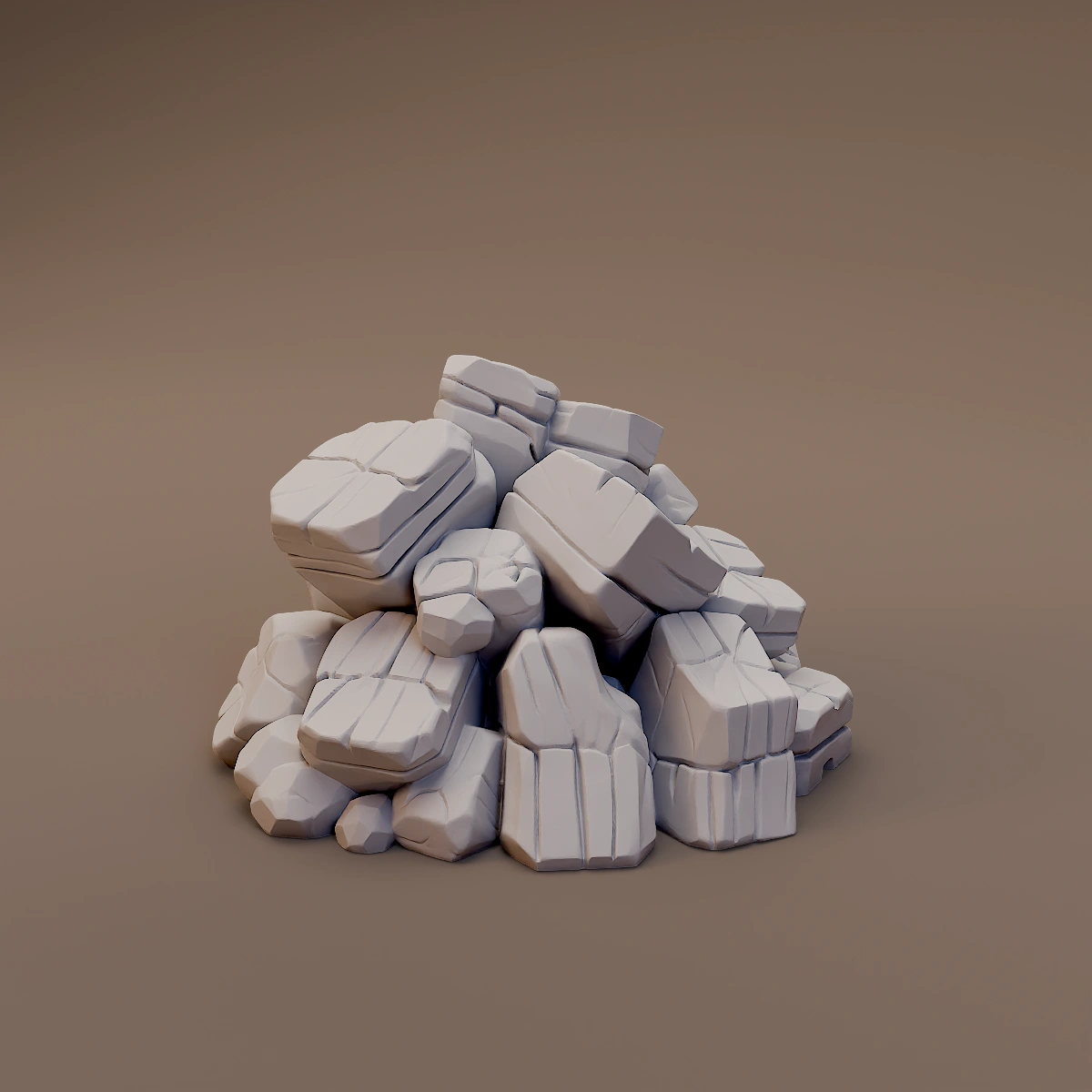 Pile of Split Rocks