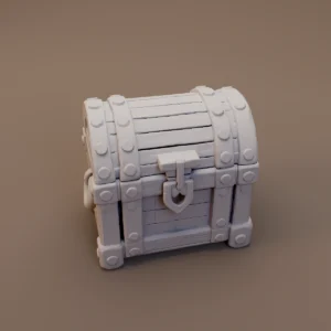 Domed Treasure Chest with Coins