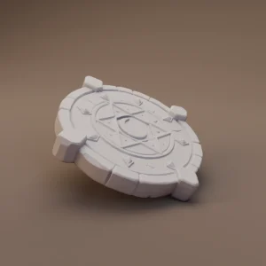 Engraved Round Rune Tablet