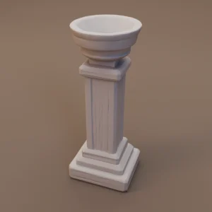 Square Column Offering Bowl