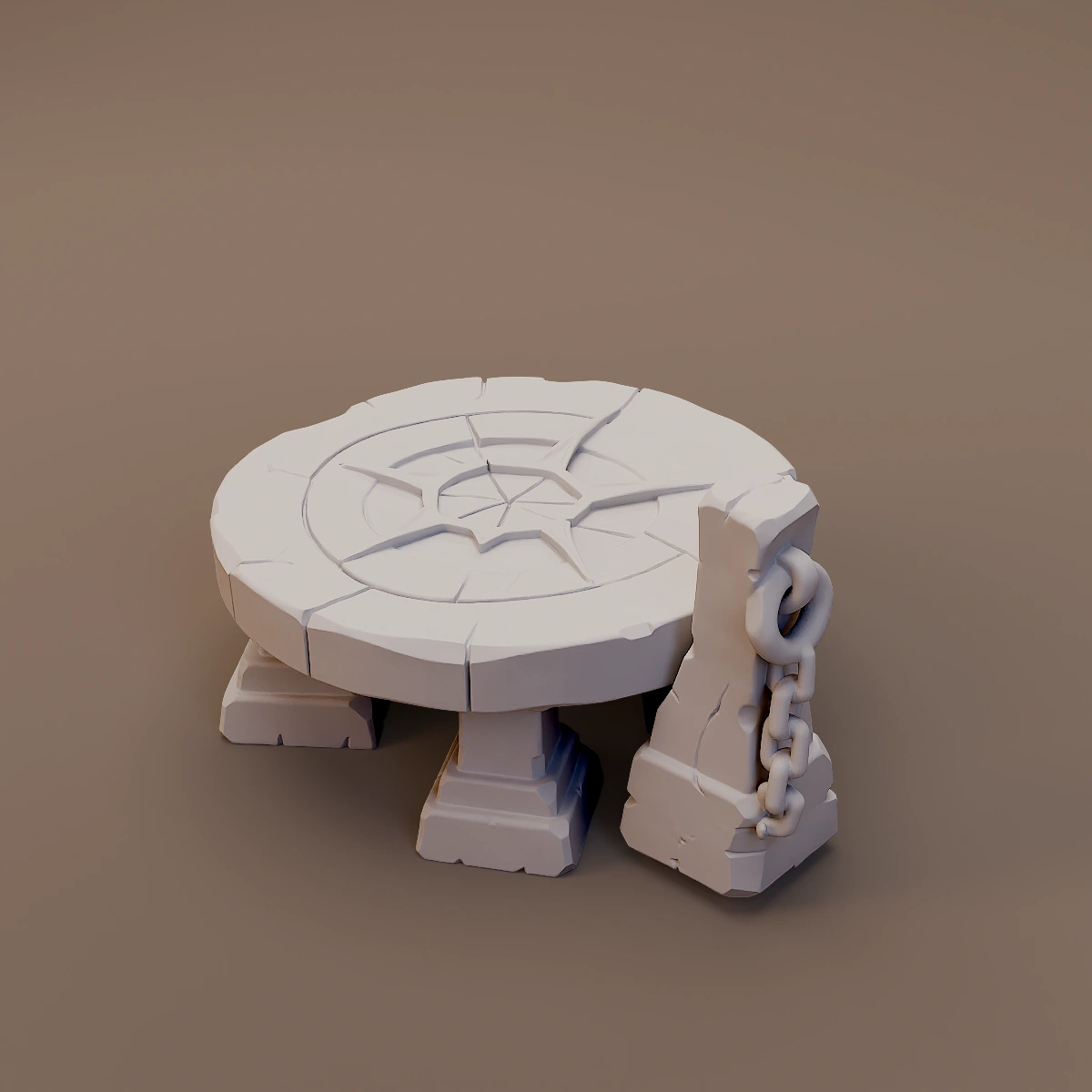 Circular Stone Sacrificial Table