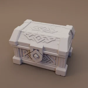 Rune Carved Treasure Chest