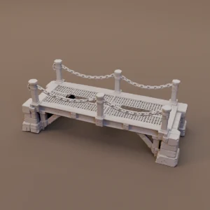 Chain Railing Stone Bridge