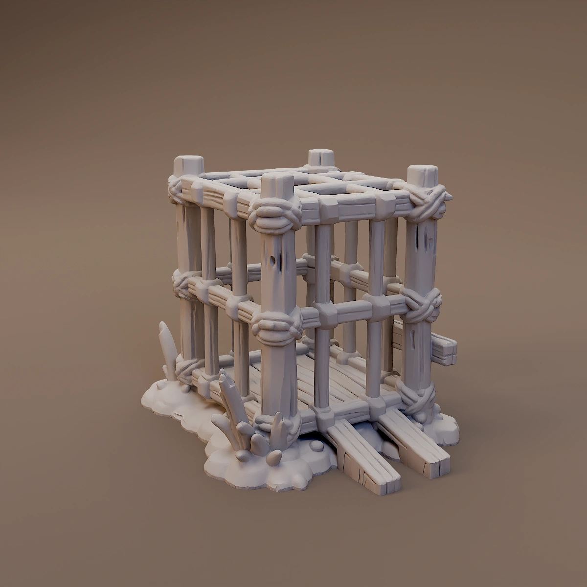 Raised Wooden Platform