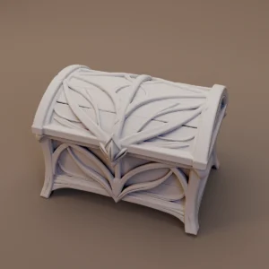 Leaf Carved Storage Chest
