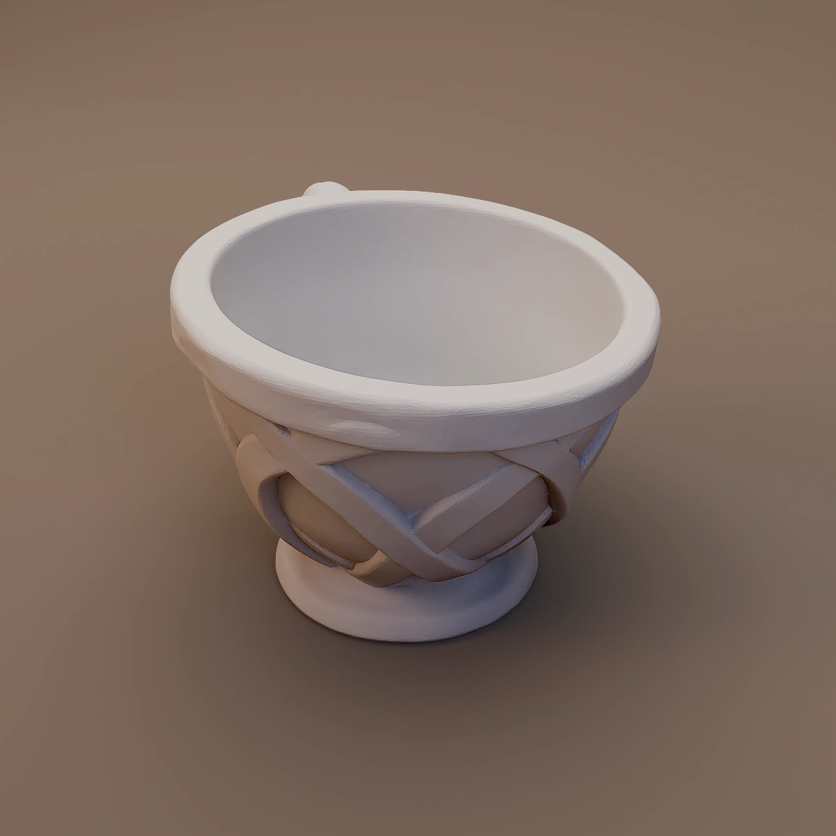Leaf Pattern Ceramic Bowl
