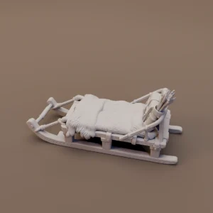 Fur Padded Transport Sled