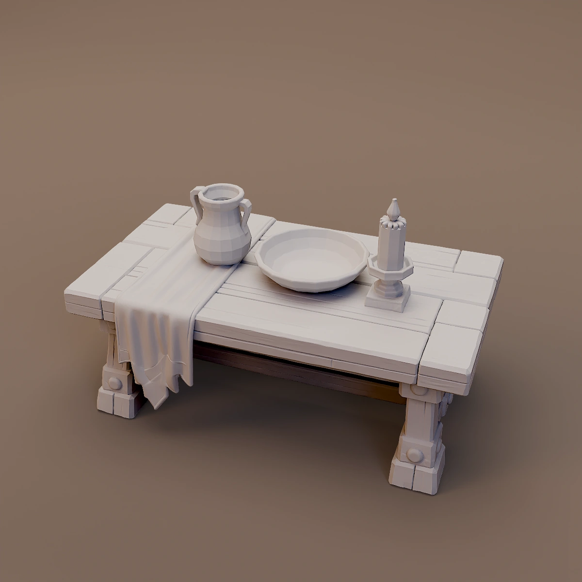 Small Table with Cup and Candle