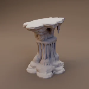 Frozen Rock Pillar