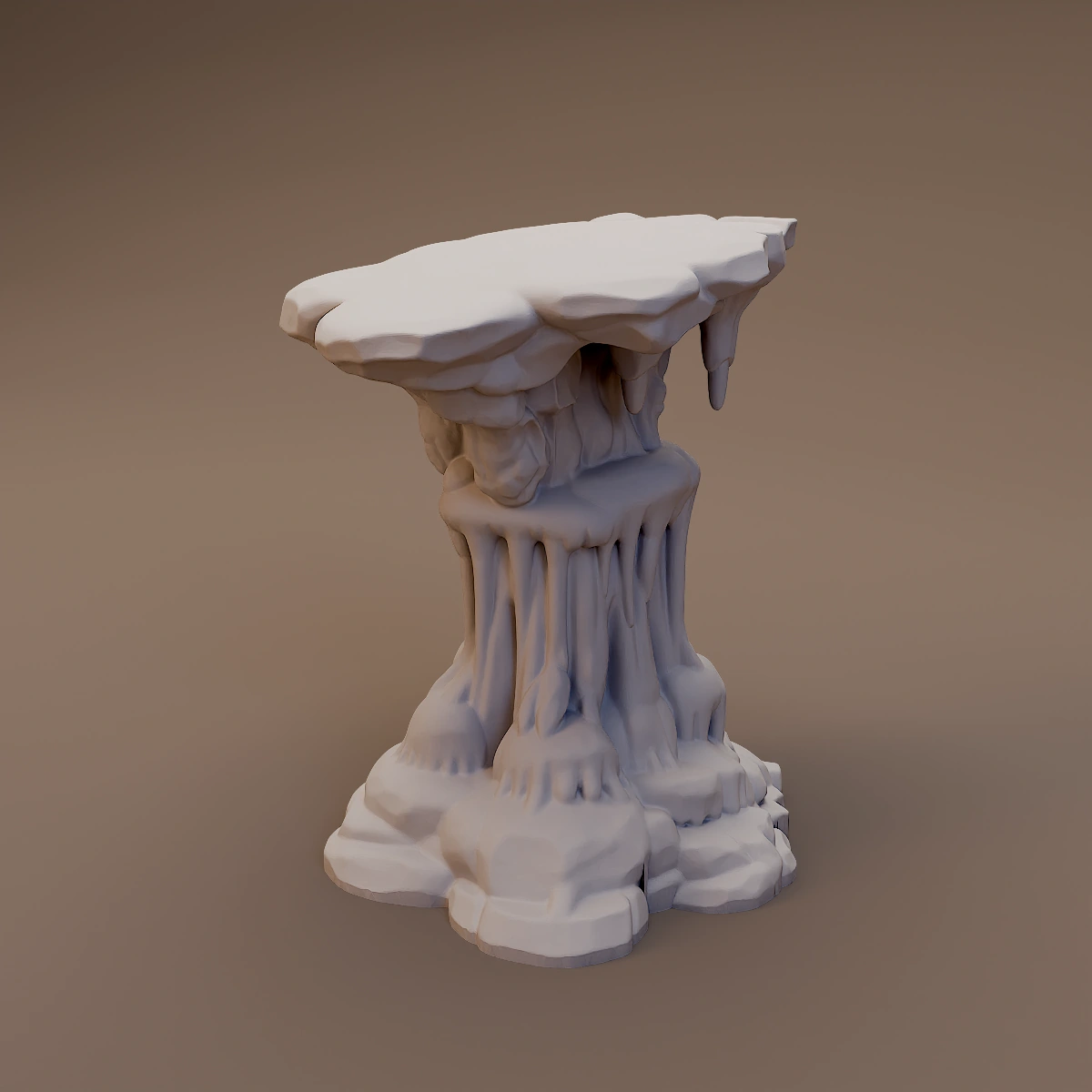 Frozen Rock Pillar