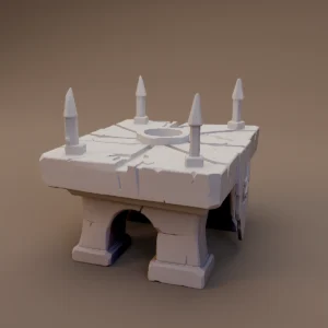 Spiked Stone Ritual Altar