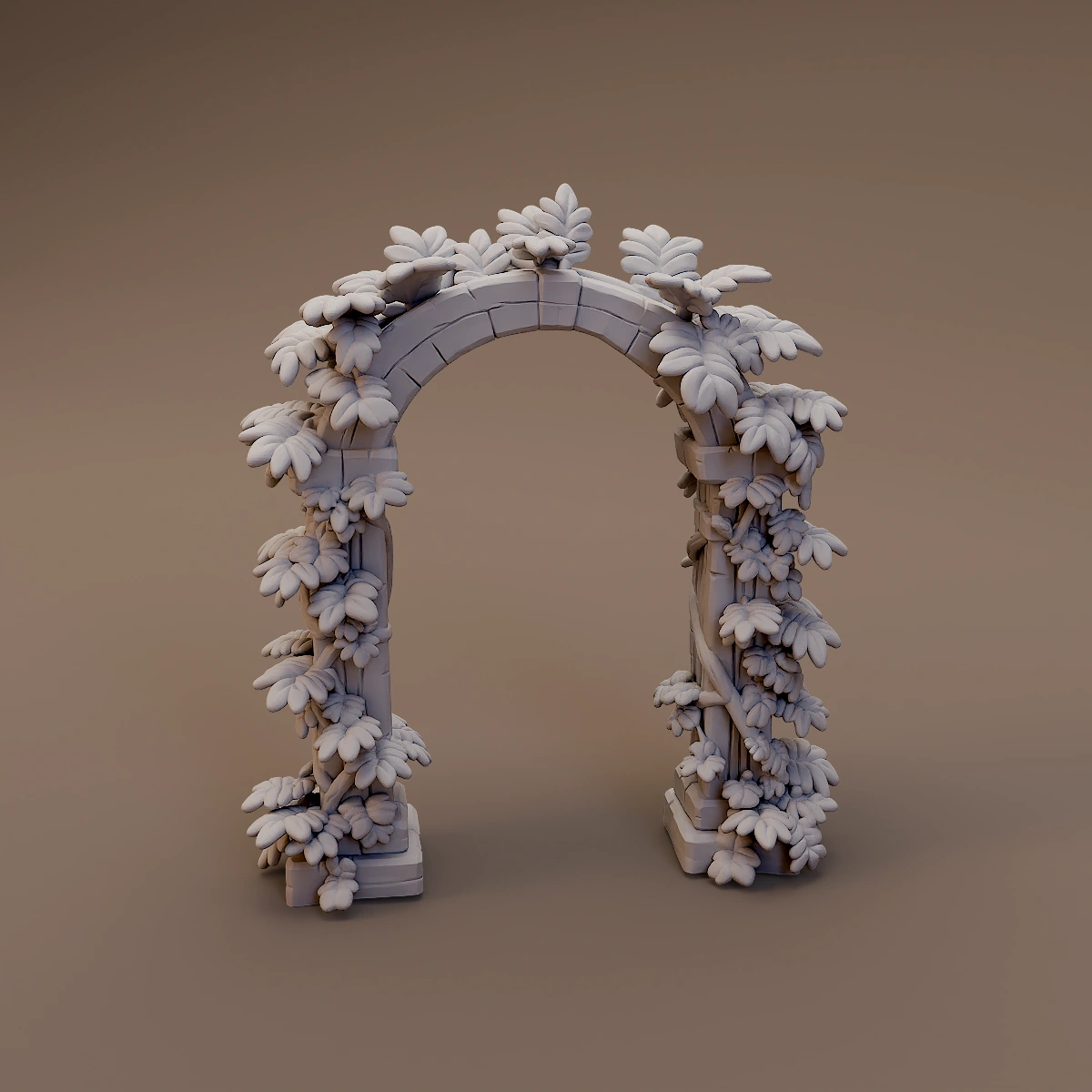 Leaf Covered Garden Arch