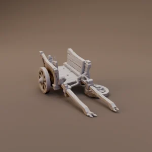 Broken Wooden Handcart