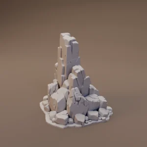 Tall Weathered Rock Spire