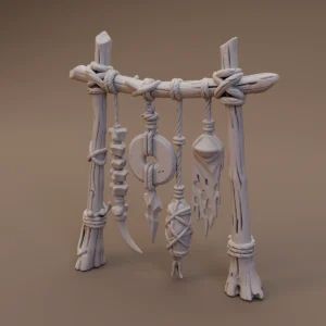 Hanging Tribal Charm Rack