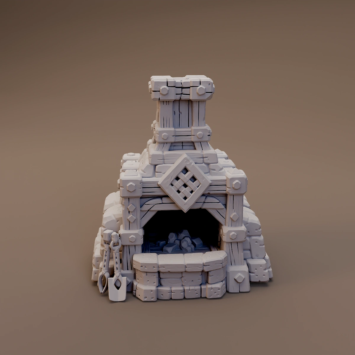 Stone Forge with Hood